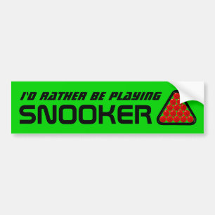 Adesivo Para Carro Eu Preferiria Estar Jogando Snooker Placas Engraça