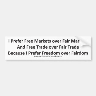 Adesivo Para Carro Eu prefiro a liberdade sobre a justiça