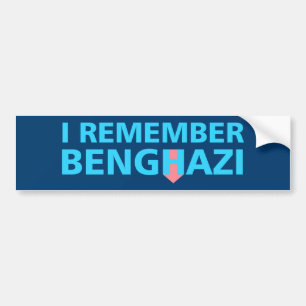 Adesivo Para Carro Eu recordo Benghazi