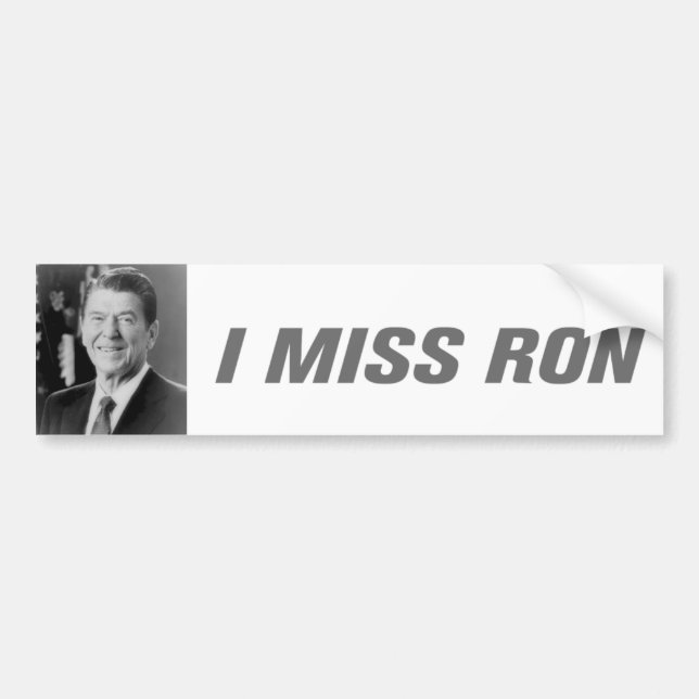 Adesivo Para Carro Eu sinto falta do Ron Bumper Sticker (Frente)