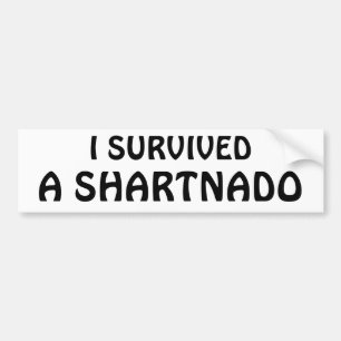 Adesivo Para Carro Eu sobrevivi a um Shartnado!