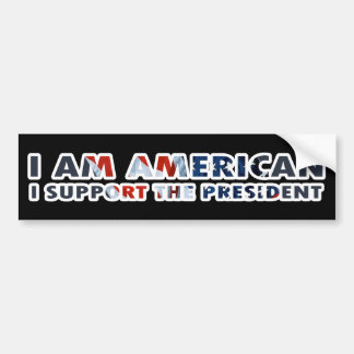 Adesivo Para Carro Eu sou americano mim apoio o presidente