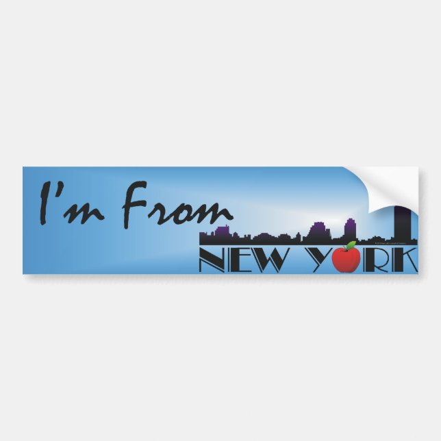 Adesivo Para Carro Eu sou de Nova York (Frente)