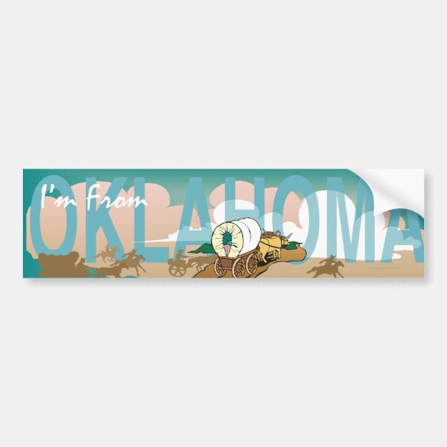 Adesivo Para Carro Eu sou de Oklahoma (Frente)