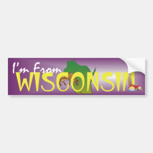 Adesivo Para Carro Eu sou de Wisconsin