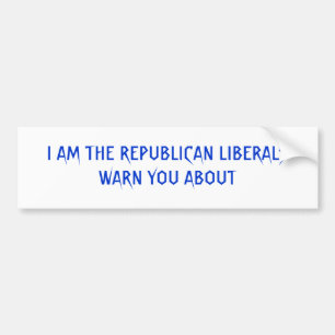 ADESIVO PARA CARRO EU SOU OS LIBERAIS REPUBLICANOS ADVIRTO-O
