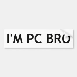 Adesivo Para Carro Eu sou PC Bro