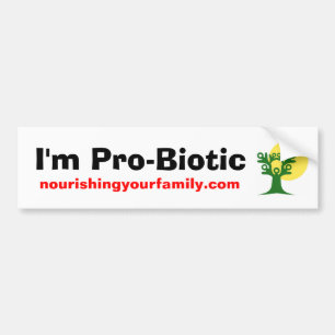 Adesivo Para Carro Eu sou Pro-Biótico, nourishingyourfamily.com