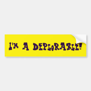 Adesivo Para Carro Eu sou um deplorável! autocolante no vidro