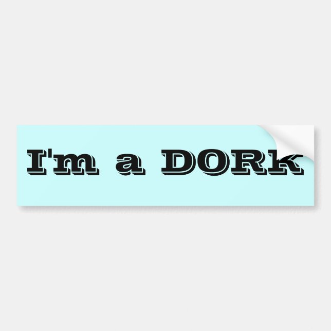 Adesivo Para Carro Eu sou um DORK (Frente)