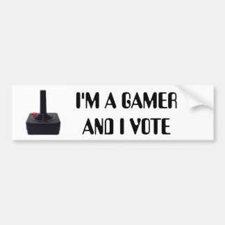 Adesivo Para Carro Eu sou UM GAMER E EU VOTO