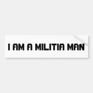 Adesivo Para Carro Eu sou um Homem de Milícia