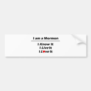 Adesivo Para Carro Eu sou um Mormon