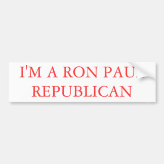Adesivo Para Carro Eu sou UM REPUBLICANO 3 de RON PAUL