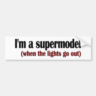 Adesivo Para Carro Eu sou um supermodelo