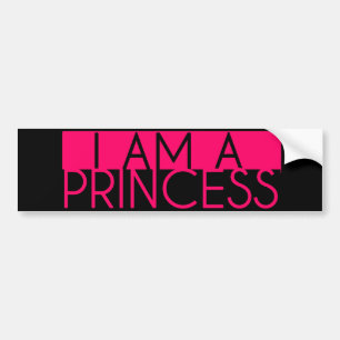 Adesivo Para Carro Eu sou uma princesa autocolante no vidro traseiro