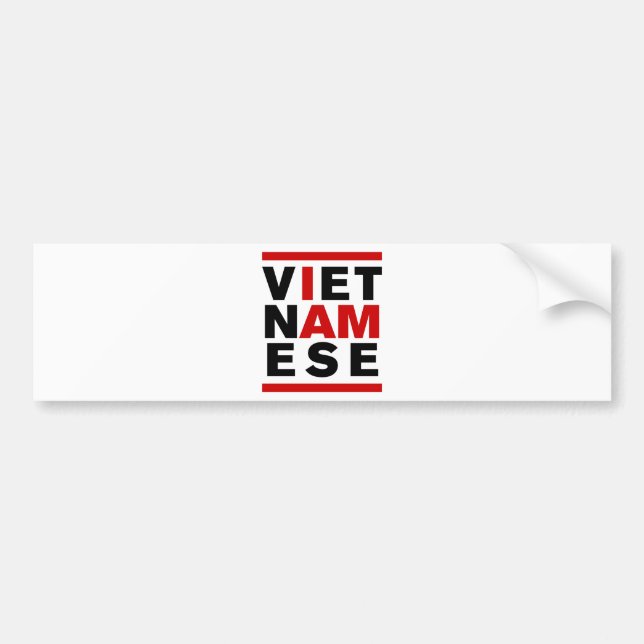ADESIVO PARA CARRO EU SOU VIETNAMESE (Frente)