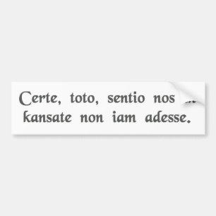 Adesivo Para Carro Eu tenho um sentimento que nós não estamos em