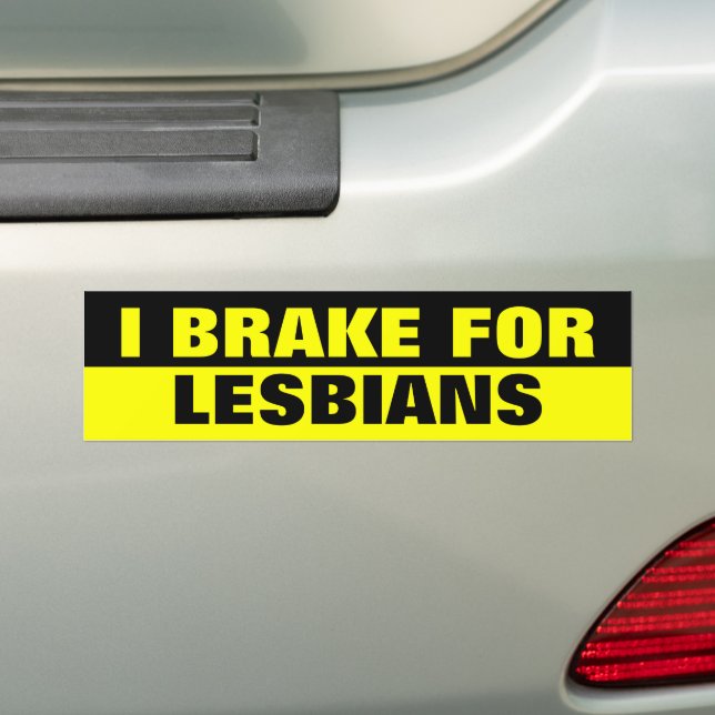 ADESIVO PARA CARRO EU TRAGO PARA LESBIANOS (No carro)