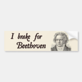Adesivo Para Carro Eu travo para Beethoven