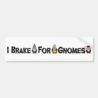 Adesivo Para Carro Eu travo para gnomos