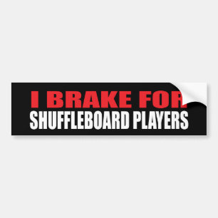 Adesivo Para Carro Eu travo para jogadores do Shuffleboard