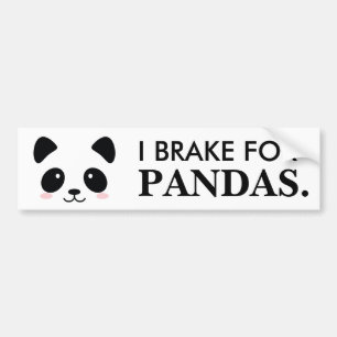 Adesivo Para Carro Eu travo para pandas