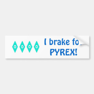 Adesivo Para Carro Eu travo para Pyrex (o teste padrão de olhos)