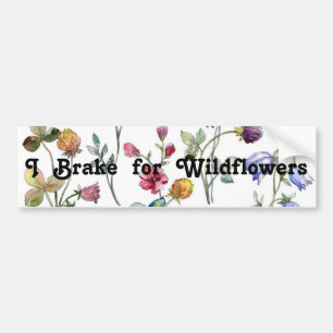 Adesivo Para Carro Eu travo para Wildflowers