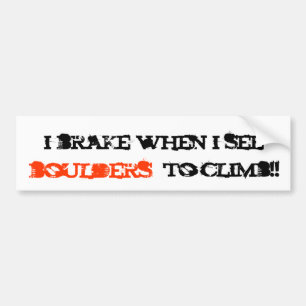 Adesivo Para Carro eu travo quando eu ver, pedregulhos, para