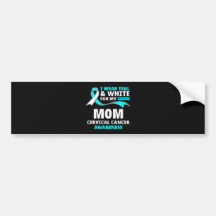 Adesivo Para Carro Eu Uso Verde Azul Claro E Branco Minha Mãe Câncer