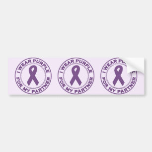 Adesivo Para Carro Eu visto o roxo para meu sócio