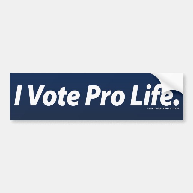Adesivo Para Carro Eu voto a pro vida (Frente)