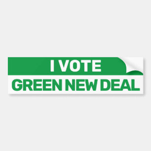 Adesivo Para Carro Eu Voto Green New Deal Bernie 2020