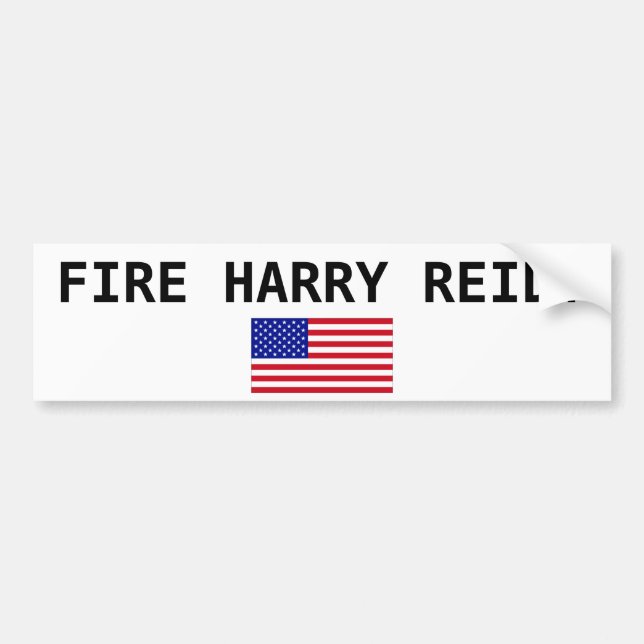 Adesivo Para Carro EUA-Bandeira-Grande, FOGO HARRY REID! (Frente)
