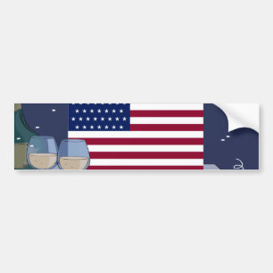 Adesivo Para Carro EUA Flag_