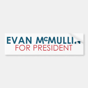 Adesivo Para Carro Evan McMullin - está nunca demasiado atrasado
