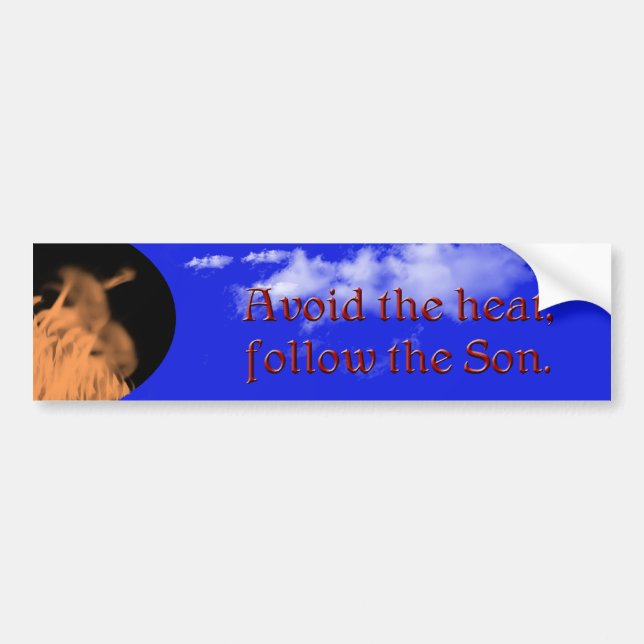 Adesivo Para Carro Evite o calor - autocolante no vidro traseiro (Frente)