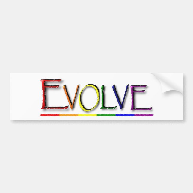 Adesivo Para Carro Evolua o gay (Frente)