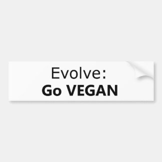 Adesivo Para Carro Evolua: Vai o Vegan