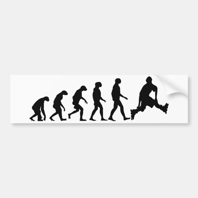 Adesivo Para Carro Evolução da Rollerblading (Frente)