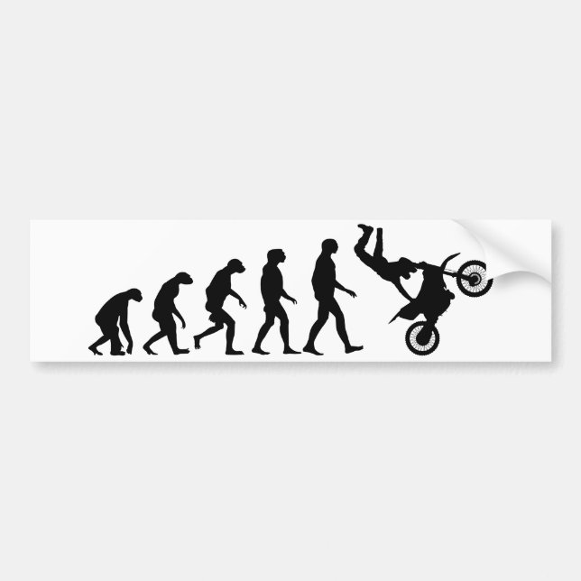 Adesivo Para Carro Evolução do motocross (Frente)