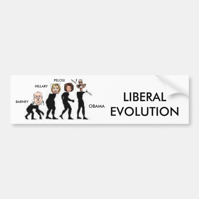 Adesivo Para Carro evolução liberal (Frente)