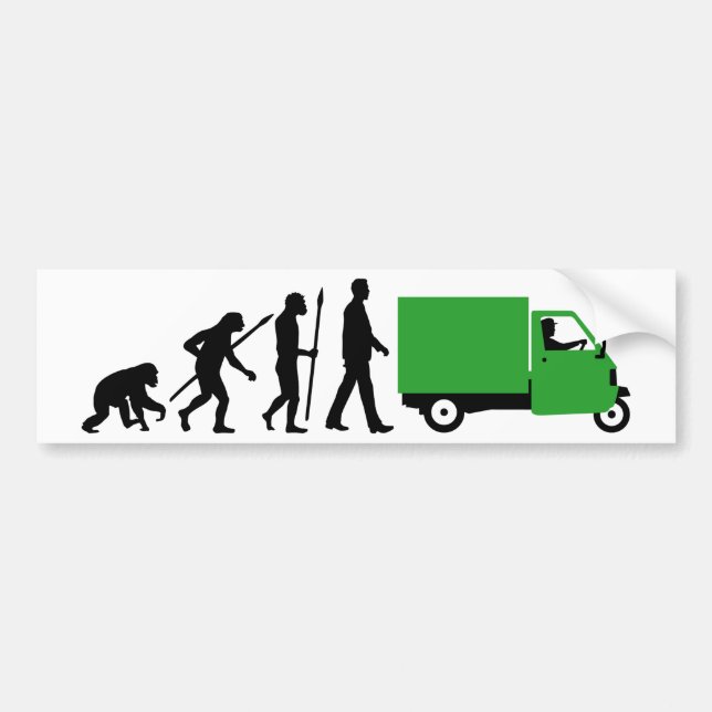 Adesivo Para Carro Evolução of ele Piaggio Ape mini transporter (Frente)