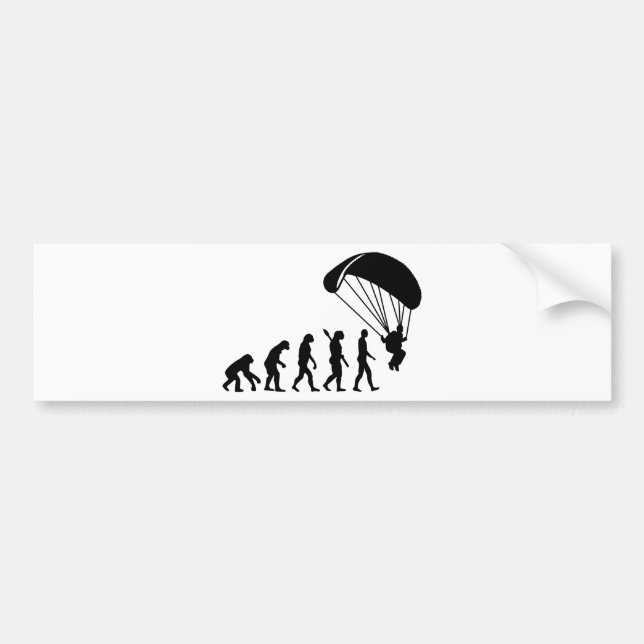 Adesivo Para Carro Evolução Skydiving (Frente)
