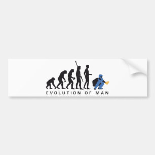 Adesivo Para Carro evolution baseball catcher