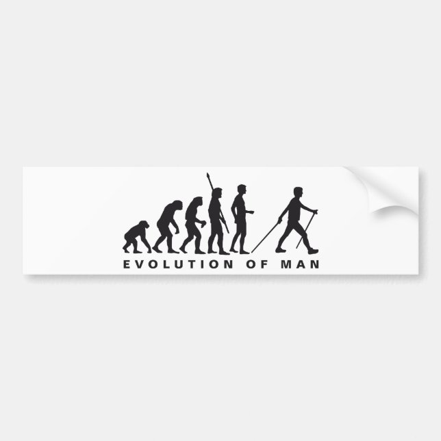 Adesivo Para Carro evolution nordic walking (Frente)