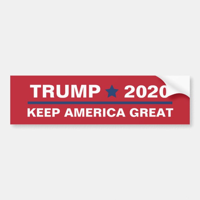 Adesivo Para Carro Excelente Trump 2020 Keep America (Frente)