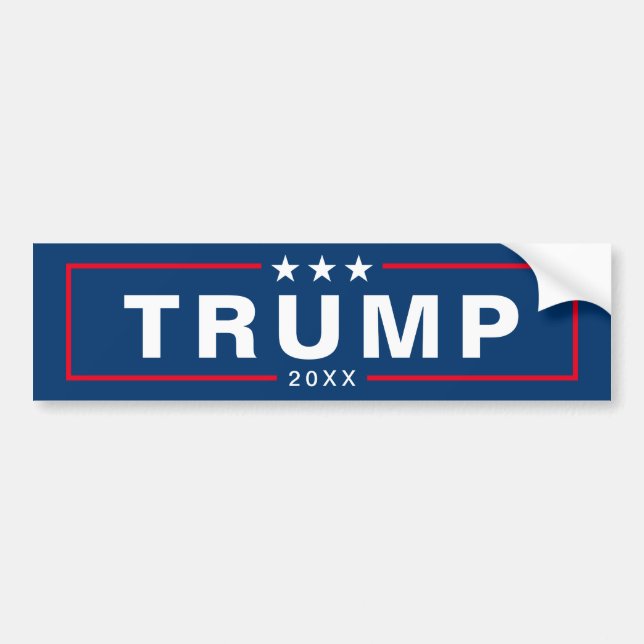 Adesivo Para Carro Excelente Trump 2020 Keep America - mínimo azul ve (Frente)