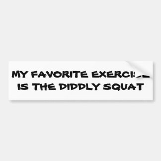Adesivo Para Carro Exercício Favorito de Quadrinhos